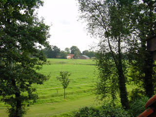 Uitizicht vanaf balkon