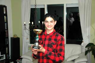 Dennis met wisselbeker Dennis met wisselbeker