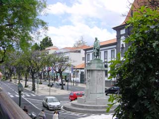 Funchal, beeld van Zarco Funchal, beeld van Zarco