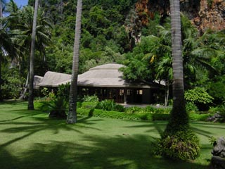 De lobby van het hotel