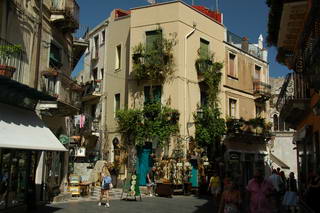 Straat in Taormina Straat in Taormina
